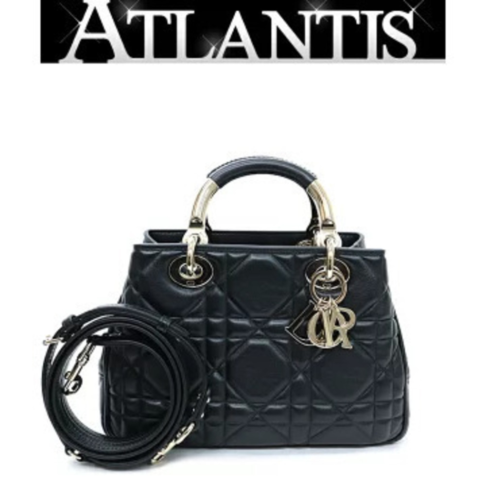 Christian Dior Lady Bag Lambskin Black